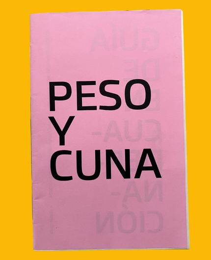 Peso y cuna. Guía de encuadernación